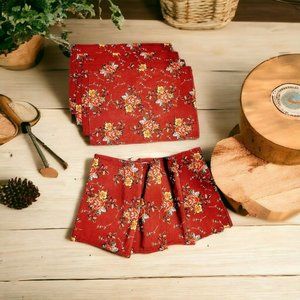 Fall - Winter Table Runner 72" Long x 13" Set of 4 Placemats 13" x 18" Gift